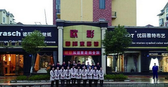 欧彩墙纸加盟