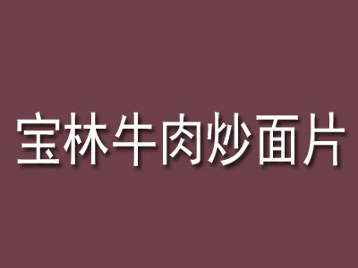 宝林牛肉炒面片加盟费