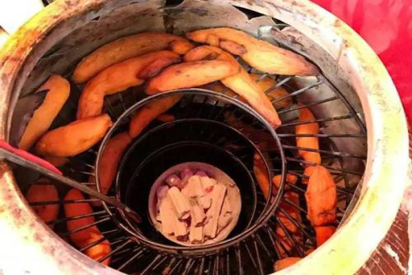 瓦缸烤红薯