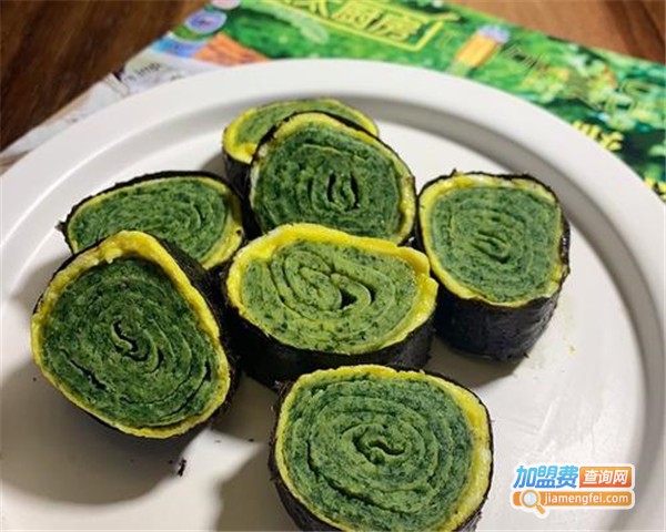 卷舍菠菜饼