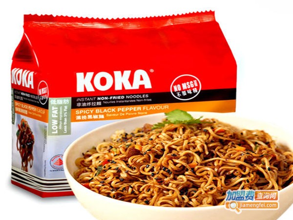 koka方便面加盟门店