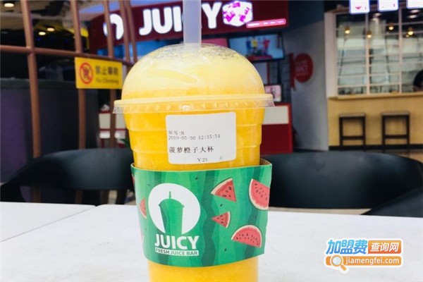 juicy韩国果汁加盟费