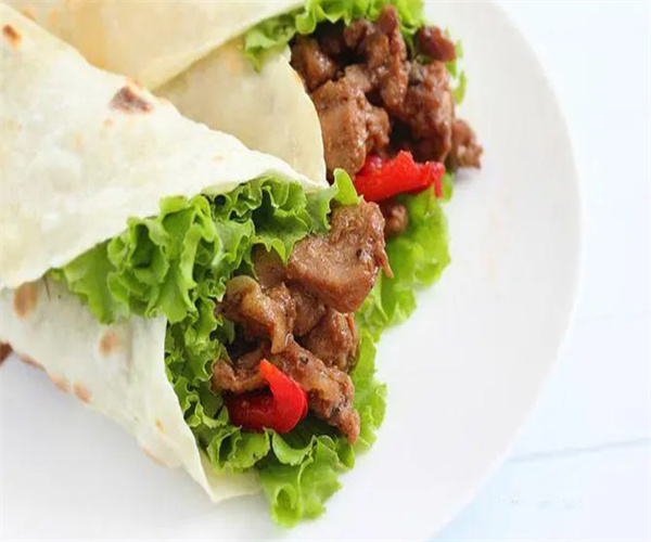 五花肉卷饼