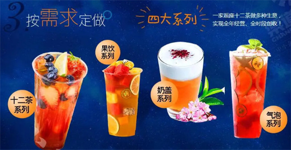 嘻茶十二星座茶饮加盟费