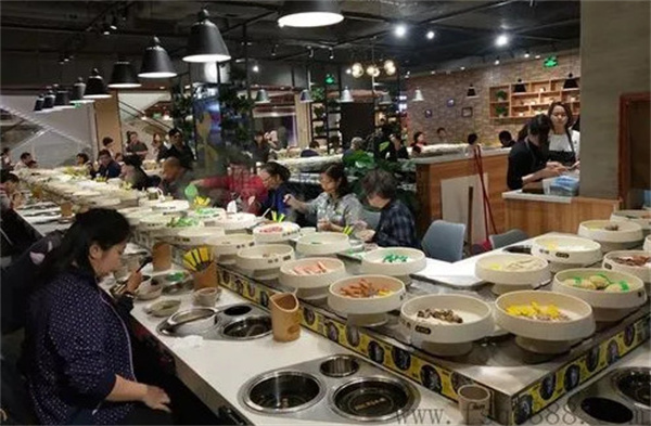 涮你喜欢回转火锅