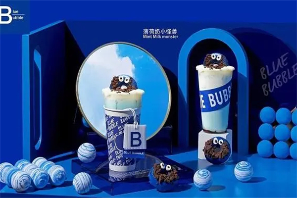 blue bubble奶茶