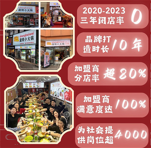 尚百味旋转小火锅加盟店多吗？品牌有什么特色？
